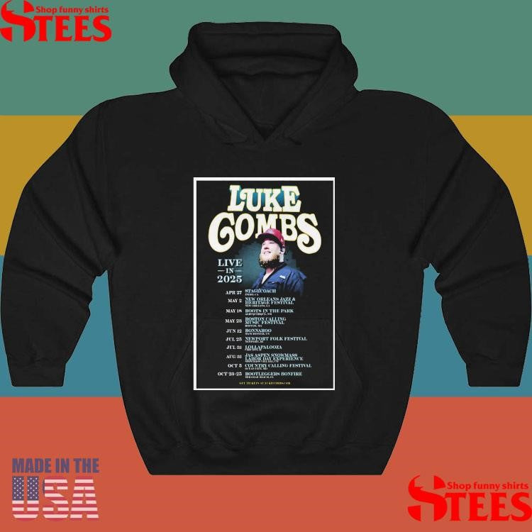 Luke Combs Live In 2025 Tour Poster Shirts