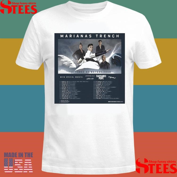 Marianas Trench The Force Of Nature Tour 2025 Shirts