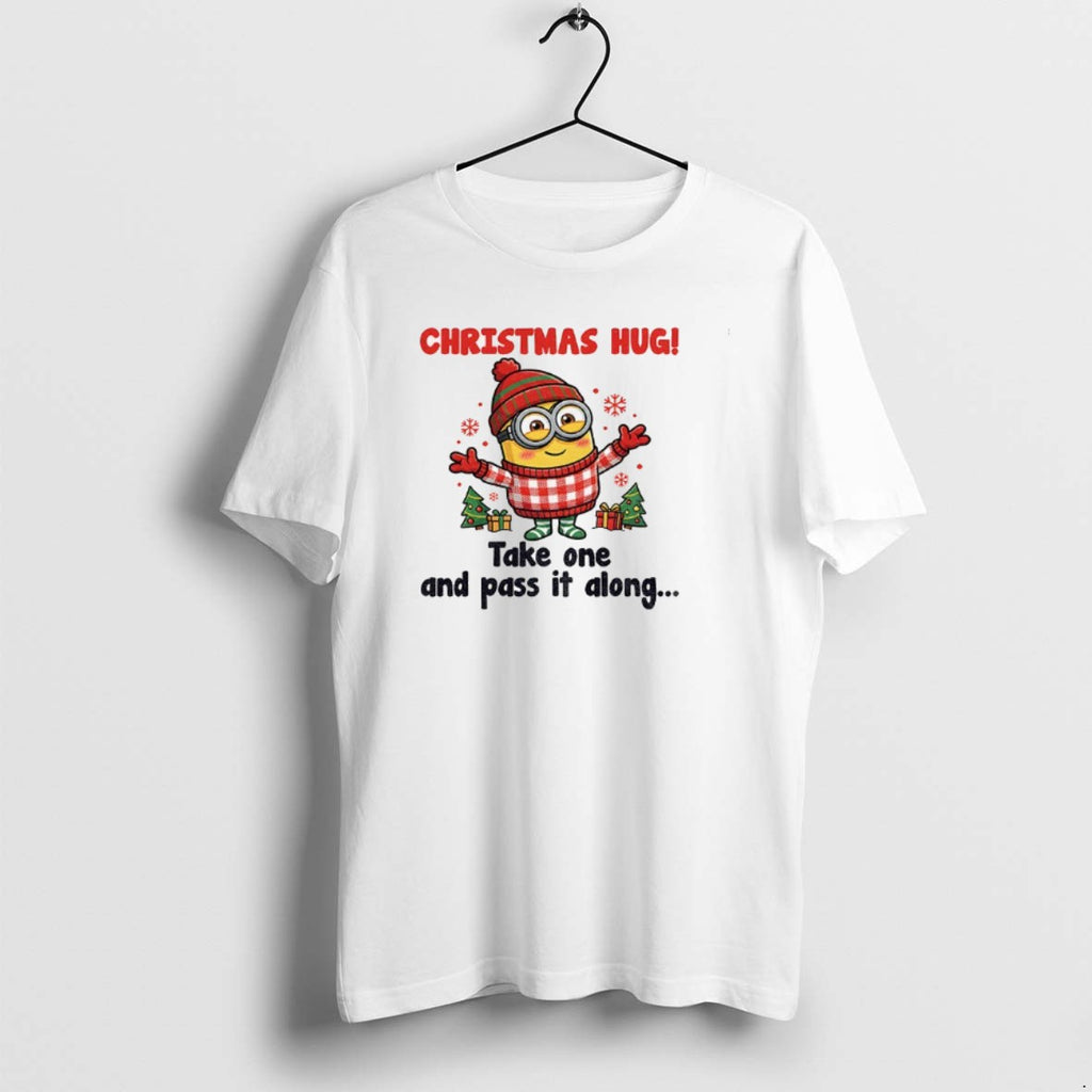 Official Minion Santa Christmas Hug Take One And Pass It Along Christmas