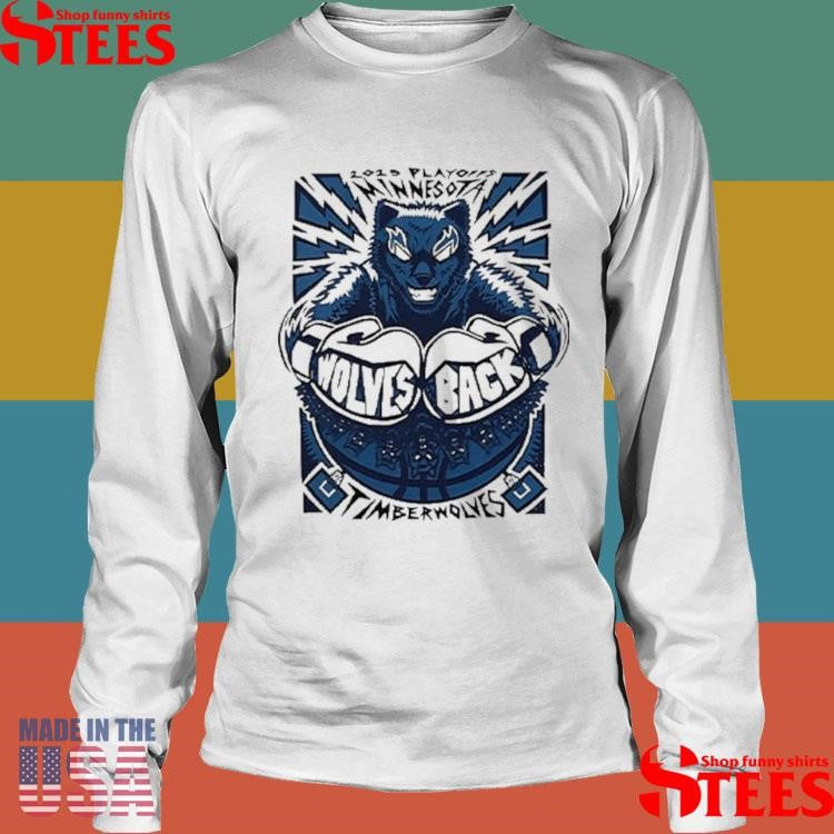 Minnesota Timberwolves 2025 Playoffs Wolves Back Shirts