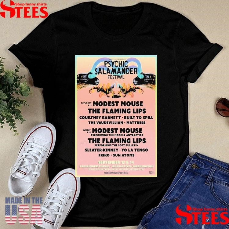 Modest Mouse September 13-14 2025 Carnation Washington T-shirt