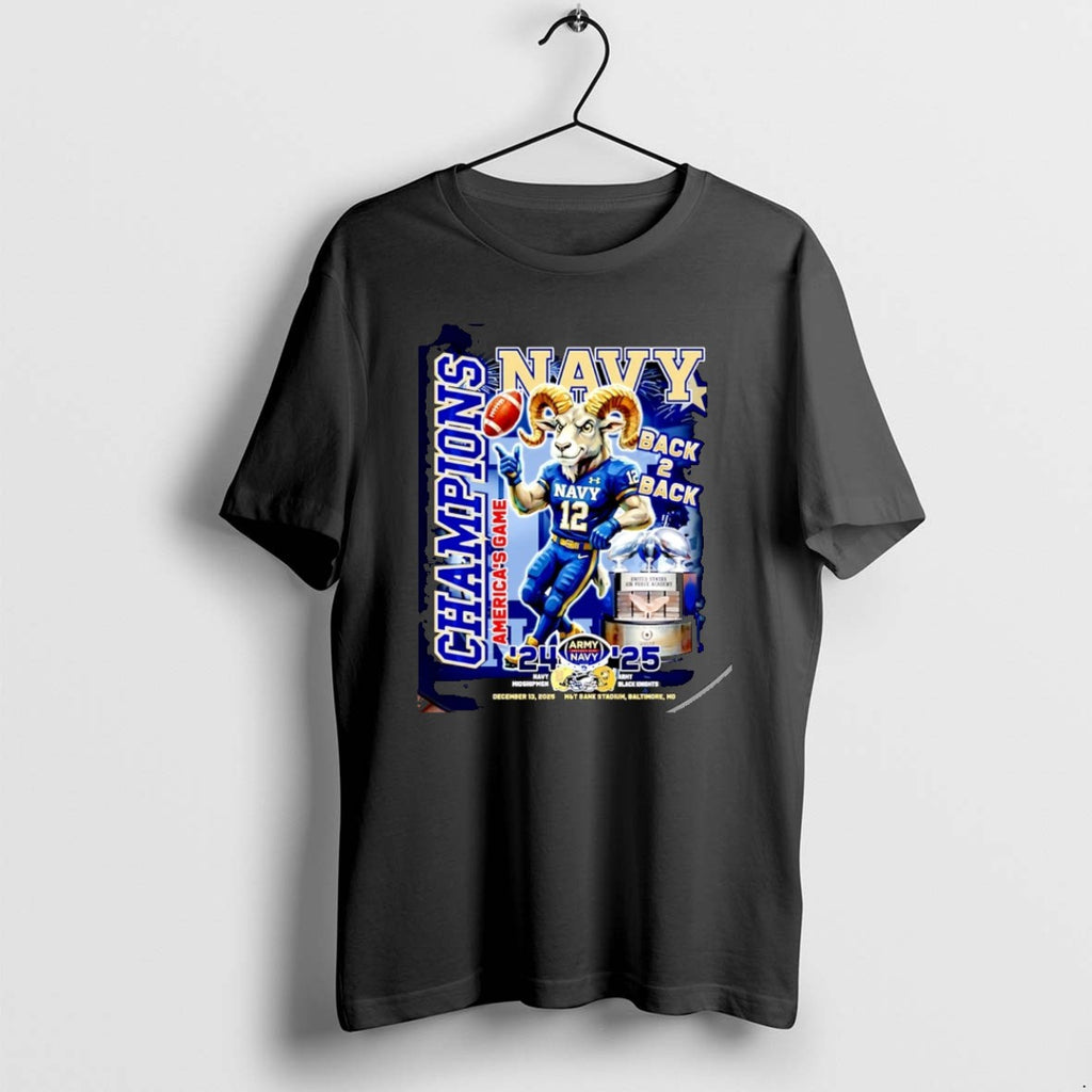 Official Navy Midshipmen 2025 Americas Game Champions Back To Back 24 25 Christmas
