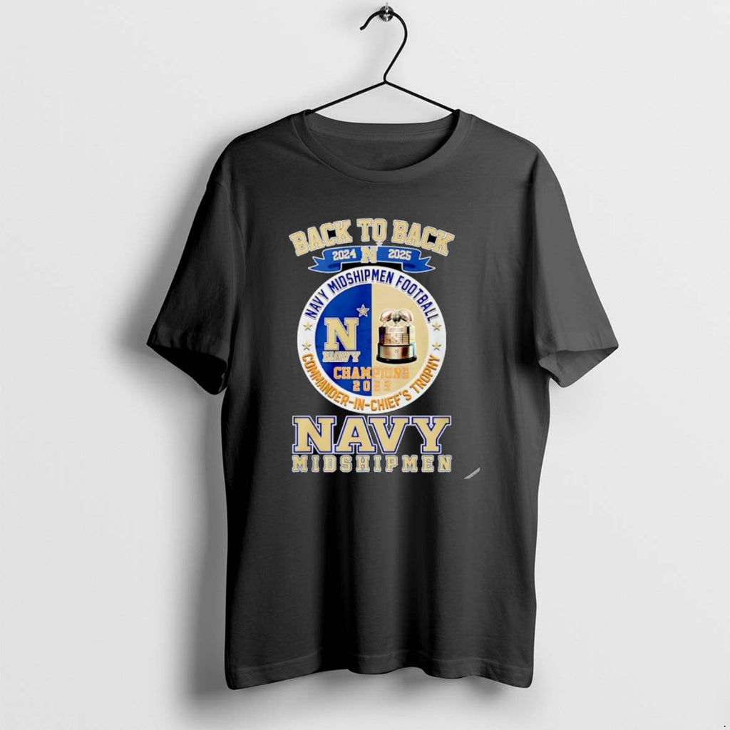 Official Navy Midshipmen 2025 Commander In Chiefs Trophy Champions Back To Back Christmas
