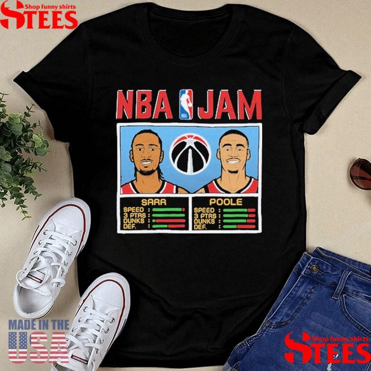 Nba Jam Wizards Sarr And Poole Shirts