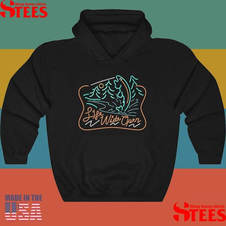 Neon Fishing Life Wide Open Shirts
