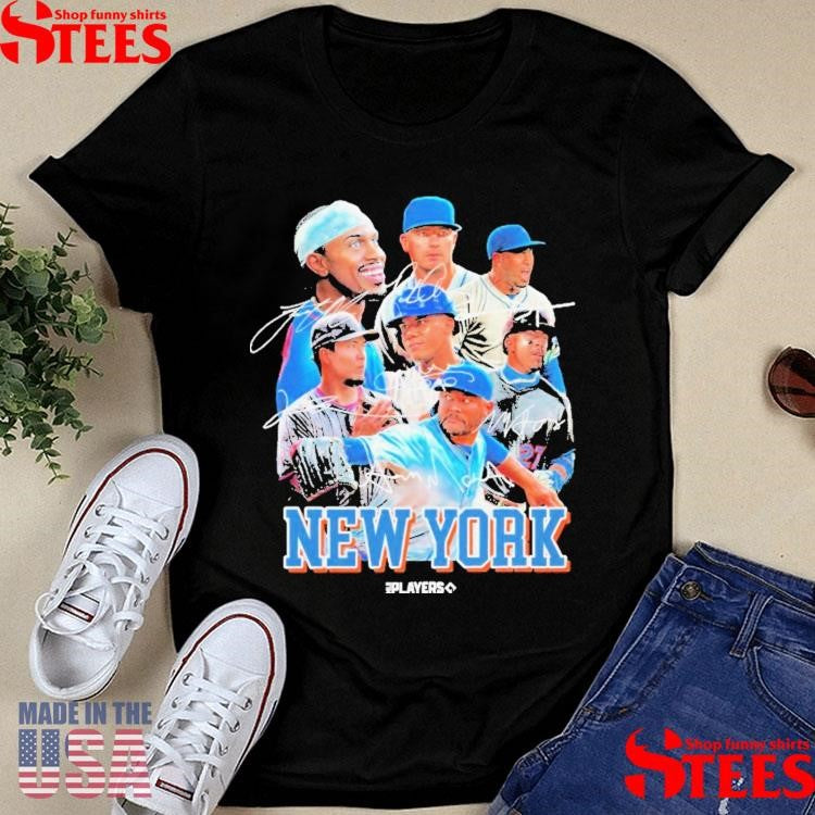 New York Mets Mlb Players Series Signatures Shirts