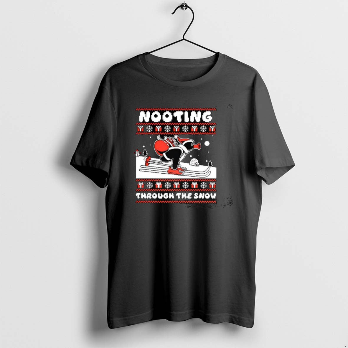 Official Nooting Through The Snow Pingu Skiing Ugly Christmas