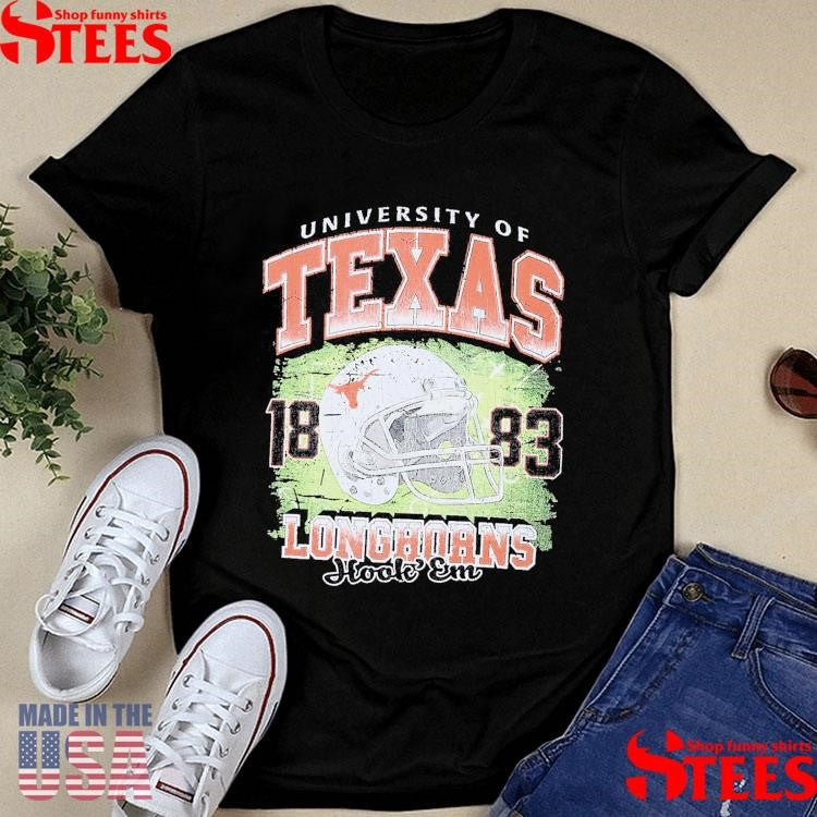 Official University Of Texas Longhorns Hook’ Em 1883 Helmet Shirtss