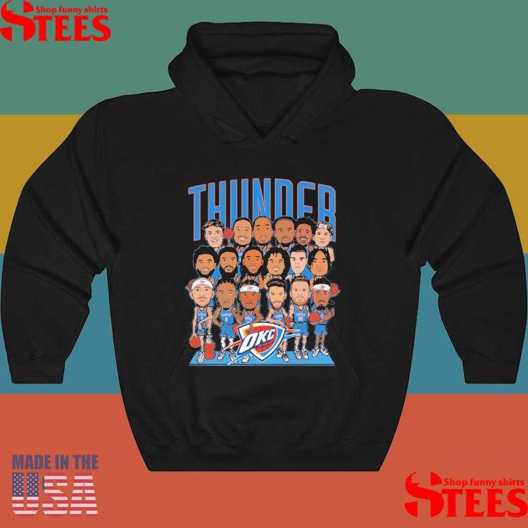 Okc Thunder 2024-25 Roster Caricature Shirts