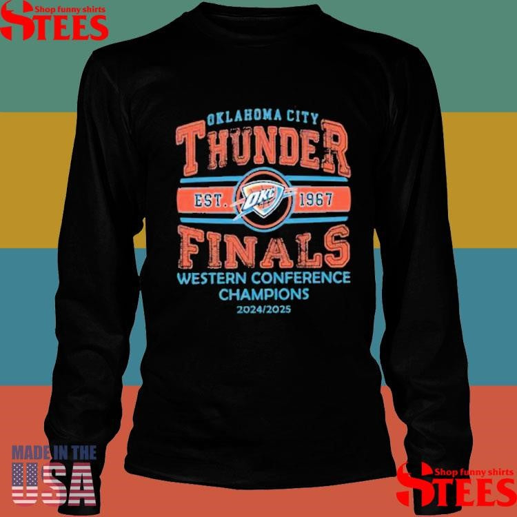 Oklahoma Thunder Western Conference Champions 2025 T-shirt