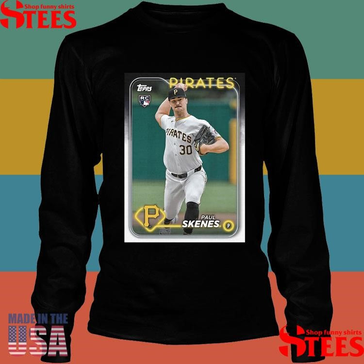 Paul Skenes Pittsburgh Pirates Homage 2024 Topps Baseball Card Player Shirts