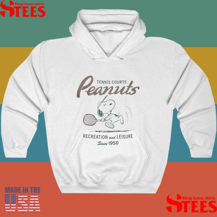 Peanuts Tennis Courts Recreation And Leisure Since 1950 Shirts