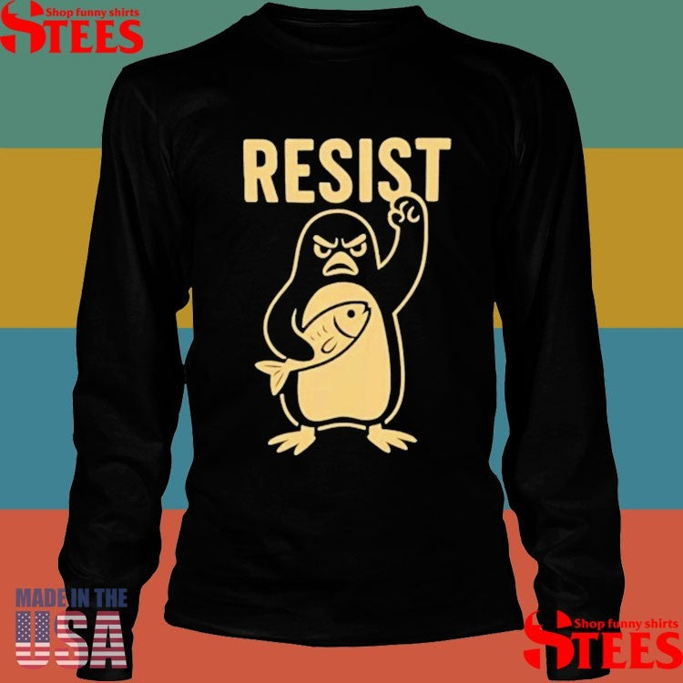 Penguins Resist Funny Anti-trump Penguin Tariffs Shirts