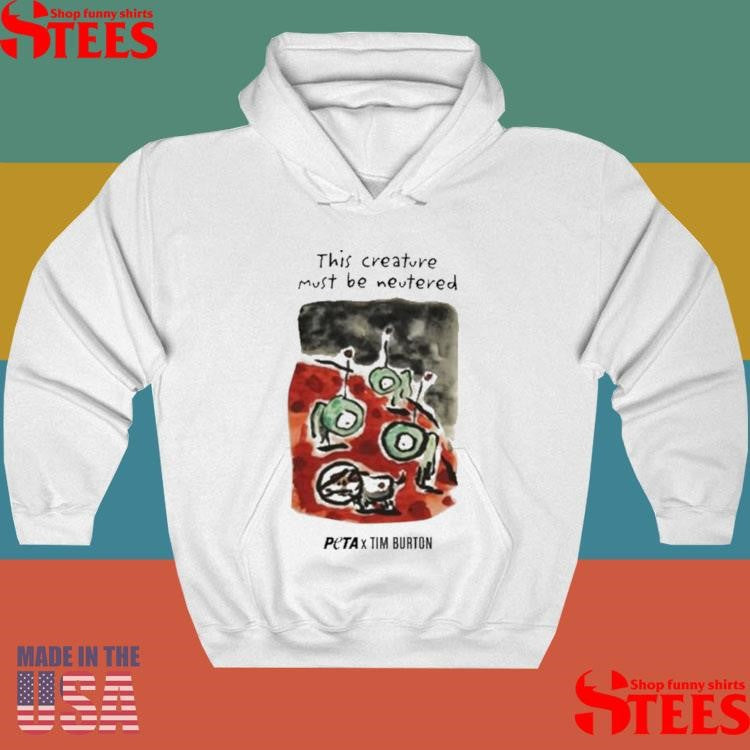Peta X Tim Burton Levi In Space This Creature Must Be Neutered Shirts