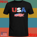 Pig American Usa Flag 4th Of July T-shirt