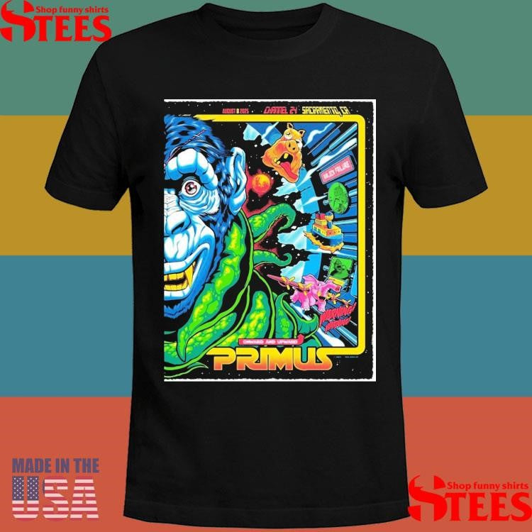 Primus Aug 8 2025 Channel 24 In Sacramento Ca T-shirts