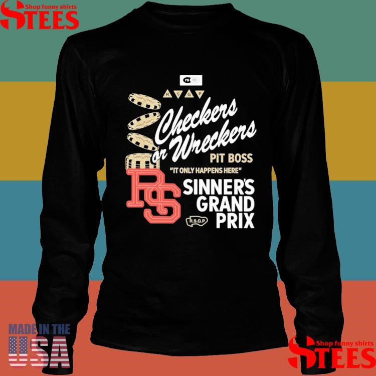 Raceservice Checkers Or Wreckers Distressed T-shirts