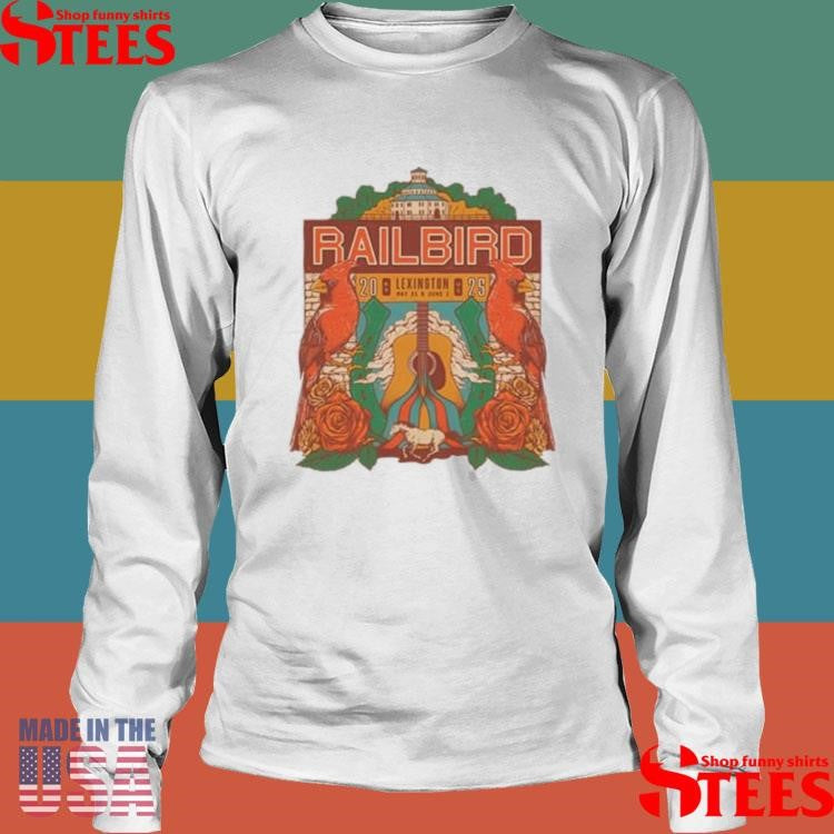 Railbird Festival Guitar Poster Lineup T-shirt