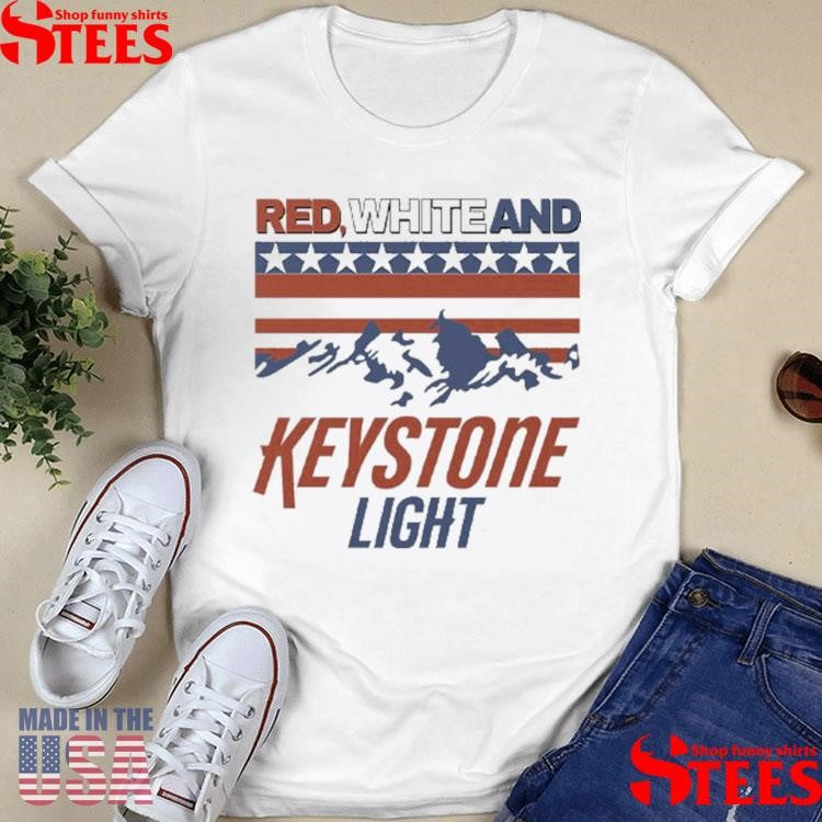 Red White And Keystone Light 4th Of July T-shirt