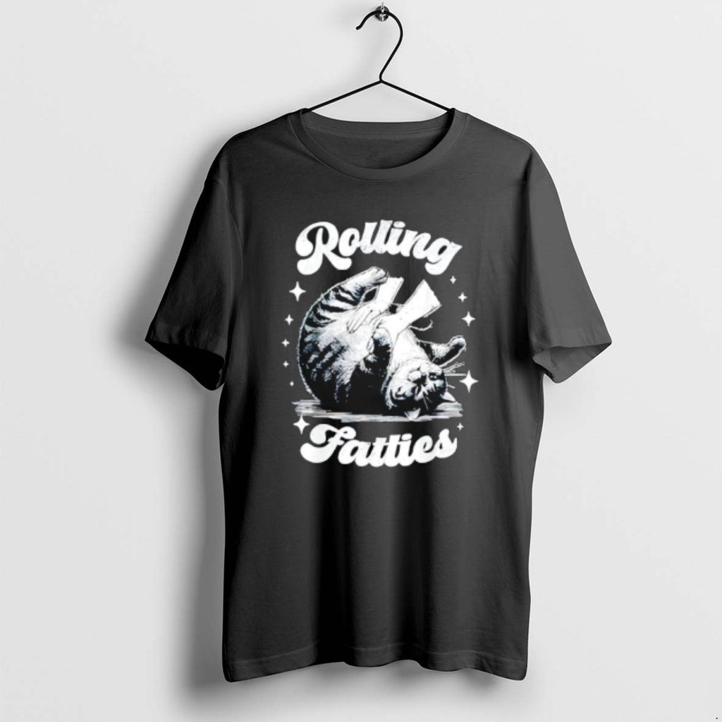 Official Retro Funny Rolling Fatties Vintage Sarcastic Cat Meme
