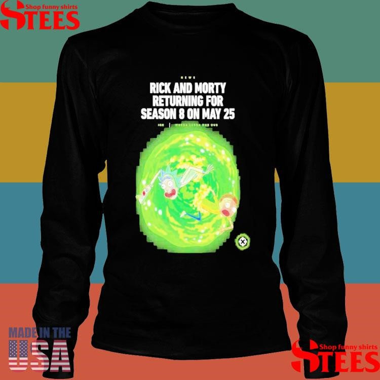 Rich And Morty Season 8 Return On May 25th 2025 Shirts