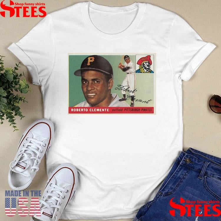 Roberto Clemente Pittsburgh Pirates 1955 Topps Baseball Card Player Shirts