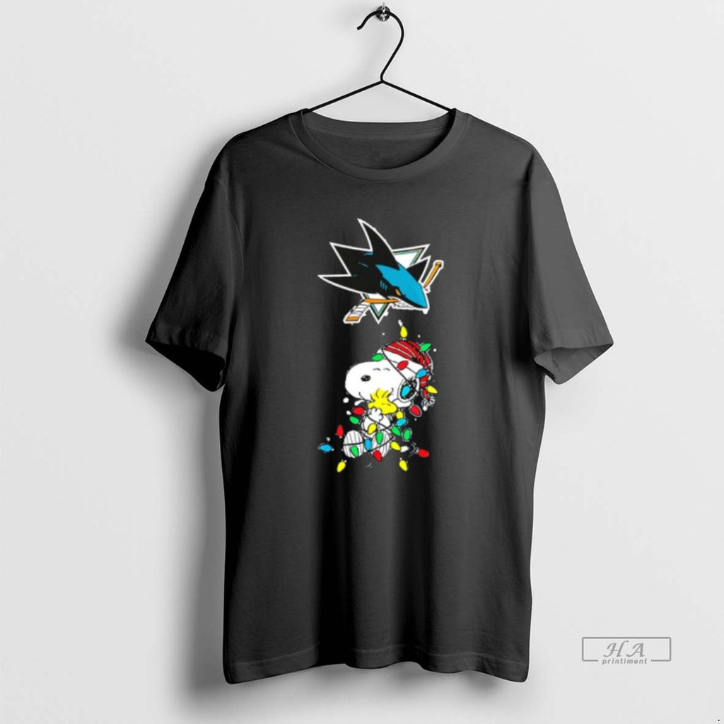 Official San Jose Sharks Peanuts Christmas Night 2025 Special Holiday