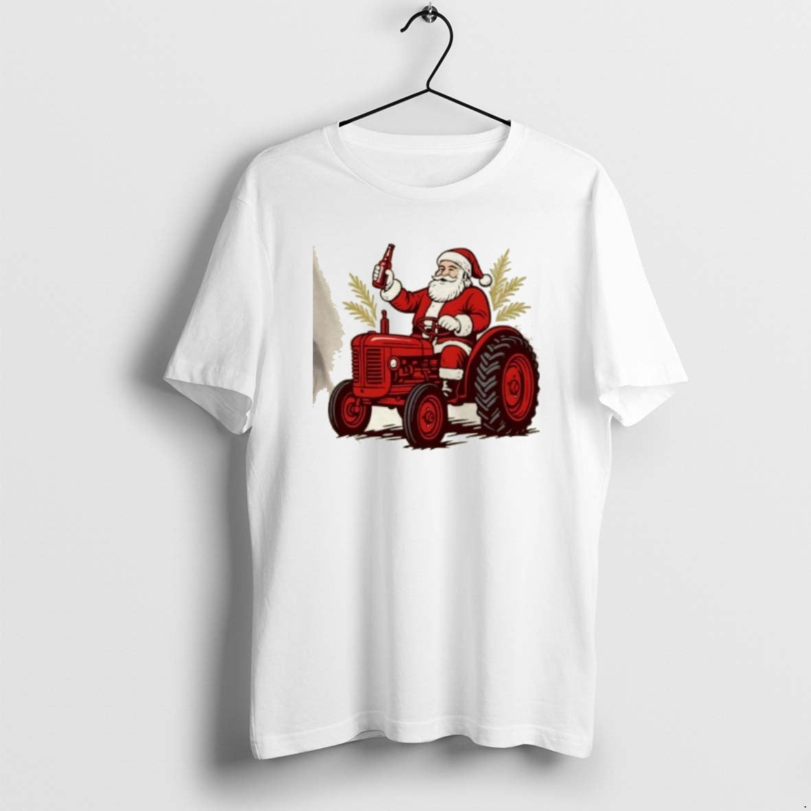 Official Santa Driving Tractor Christmas