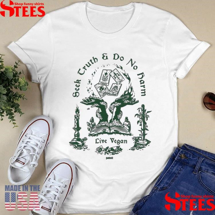 Seek Truth And Do No Harm Peta2 Tarot Card Live Vegan Shirts