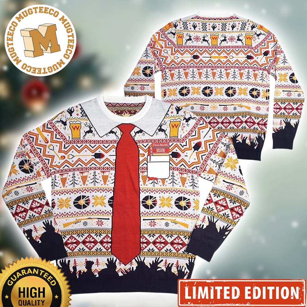 Shaun of The Dead 2023 Xmas Holiday Gift Ugly Christmas Sweater