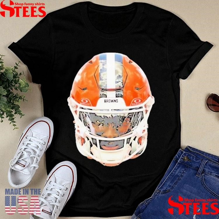 Shedeur Sanders Cleveland Browns Helmet Signature T-shirts