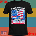 Single And Ready To Drink 24 Ice Cold Domestics American Flag T-shirt
