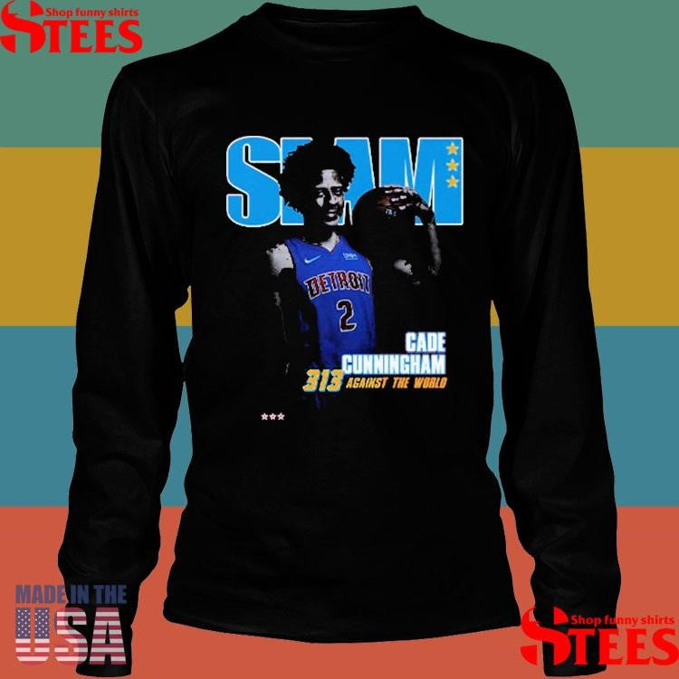 Slam Cade Cunningham 313 Against The World Shirts