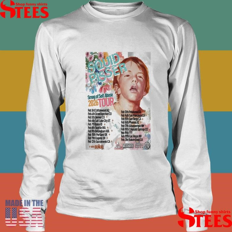 Squid Pisser Smog Of Self Abuse Tour 26 T-shirt