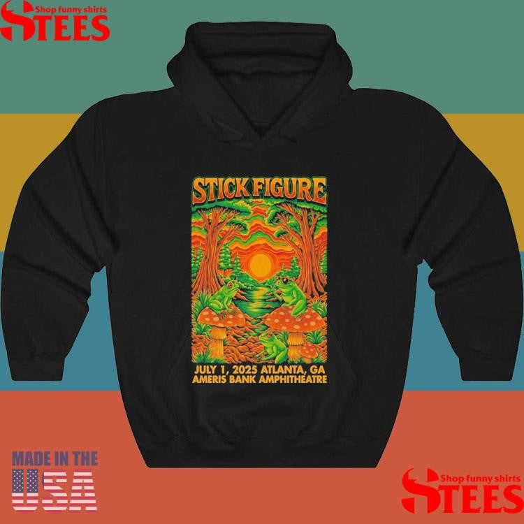 Stick Figure Jul 1 2025 Ameris Bank Amphitheatre In Alpharetta Ga Frog T-shirt