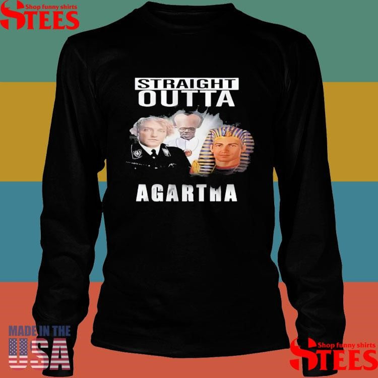 Straight Outta Agartha History Conspiracy Ancient Civilization Parody T-shirt