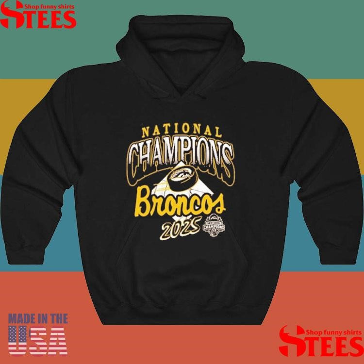Summit Sportswear Western Michigan Broncos Brown 2025 National Hockey Champions Shirts