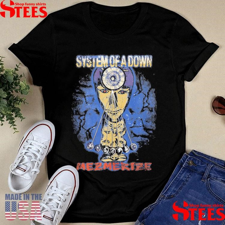 System Of A Down Mezmerize Faded Cover Shirts