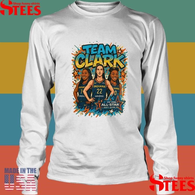 Team Clark All Star Indy 2025 Wnba T-shirt
