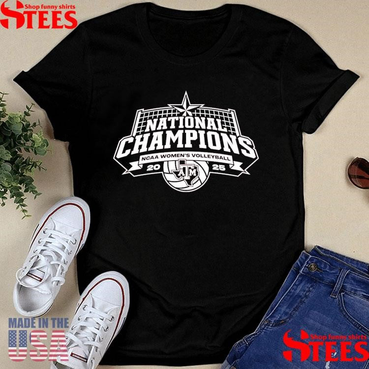 Texas A&m Volleyball 2025 National Champions T-shirt