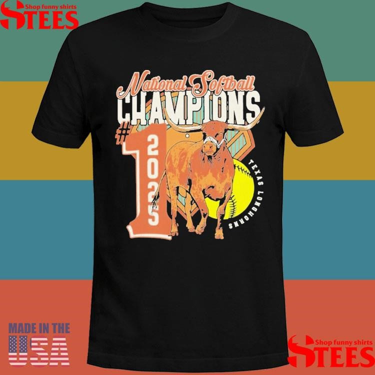 Texas Longhorns 2025 Ncaa Softball Women’s College World Series Champions Mascot T-shirt
