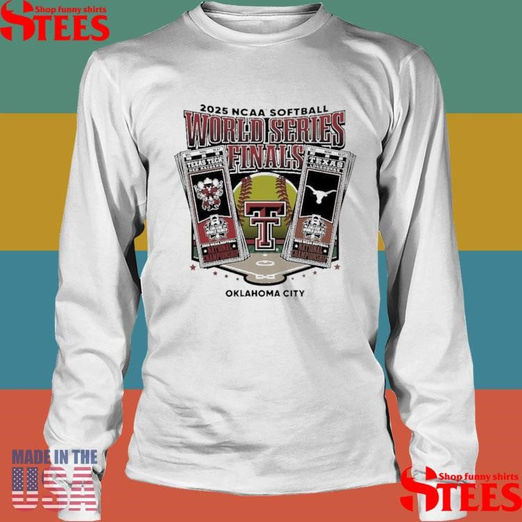 Texas Tech 2025 Softball College World Series Championship Finals Tickets Grey Shirts
