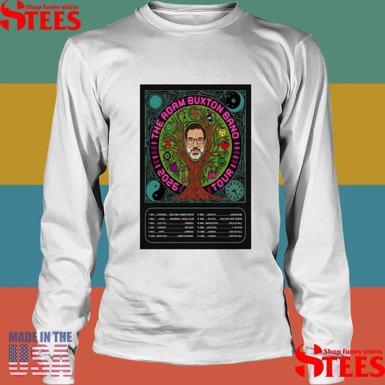The Adam Buxton Band Spring 2026 Tour T-shirt