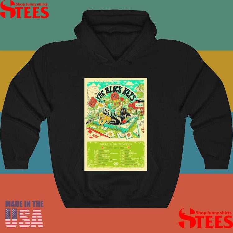 The Black Keys No Rain No Flowers Europe Tour 2025 T-shirt