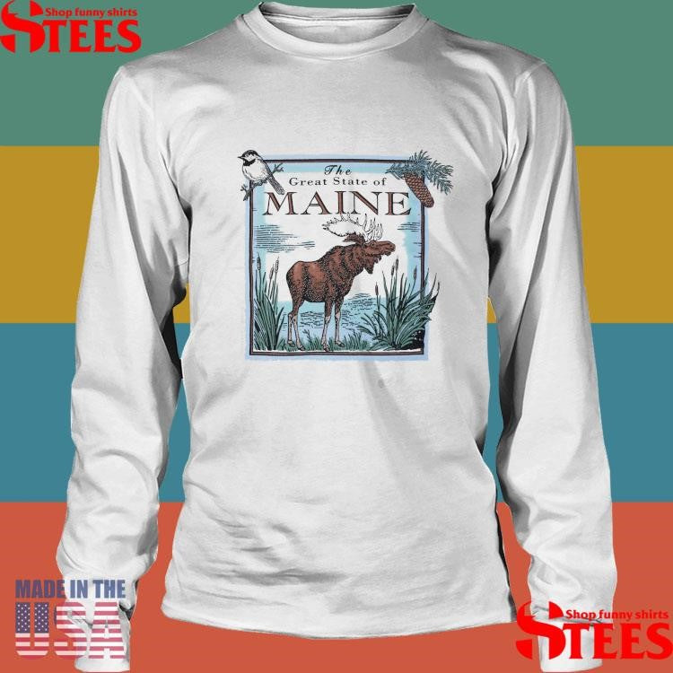 The Great State Of Maine Adult Natural Shirts