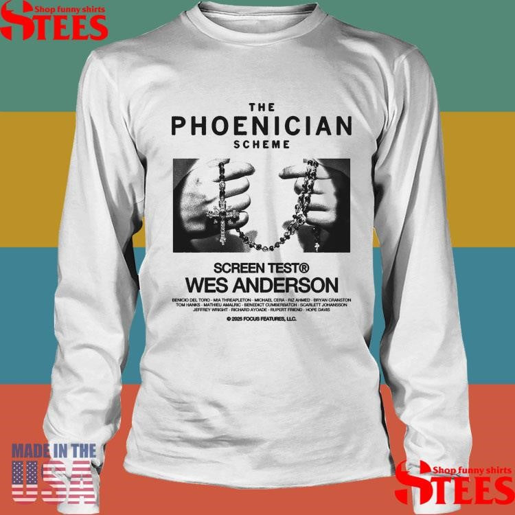 The Phoenician Scheme Screen Test Wes Anderson Shirts
