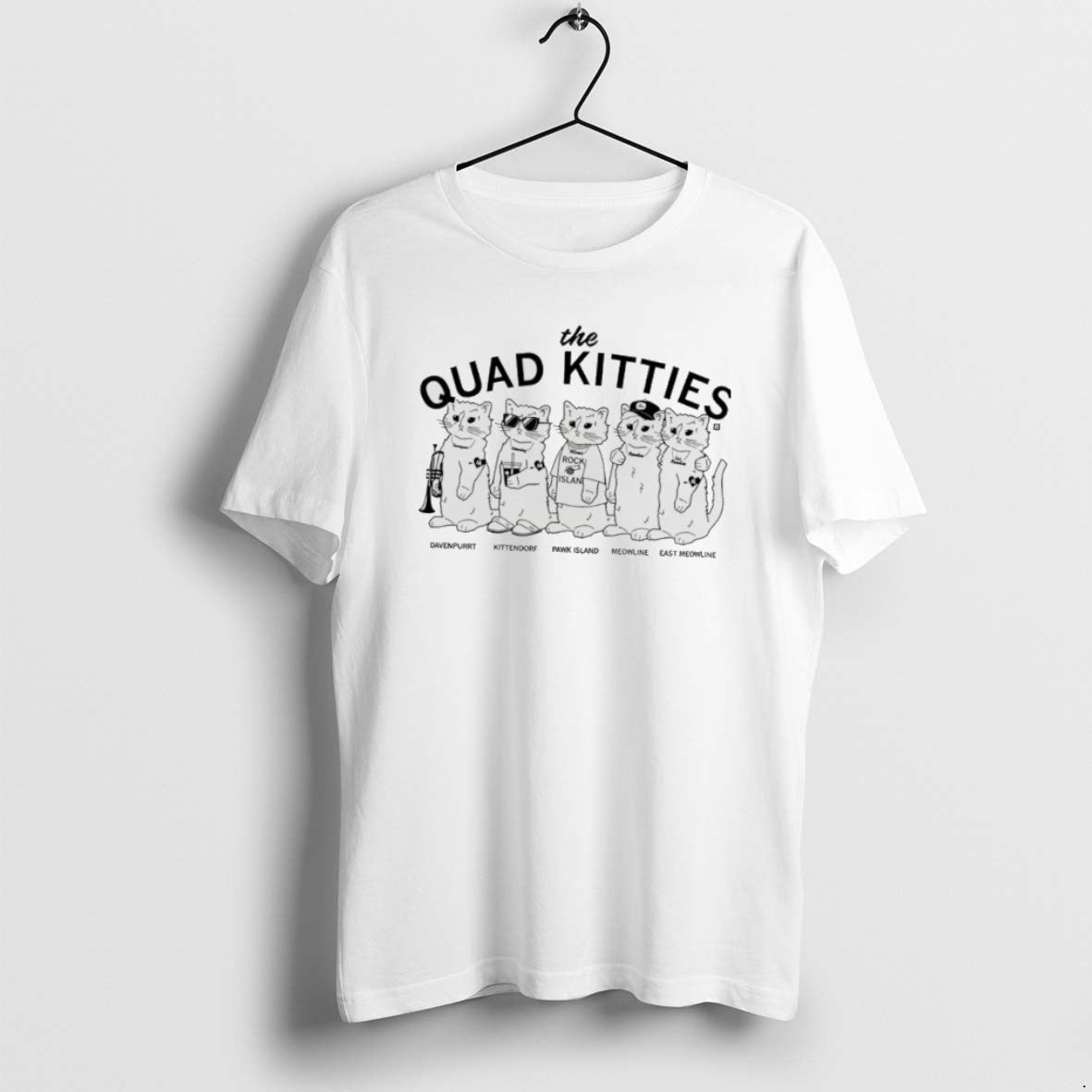 Official The Quad Cities Davenport Kittendorf Pawk Island Meowline East Mewowline