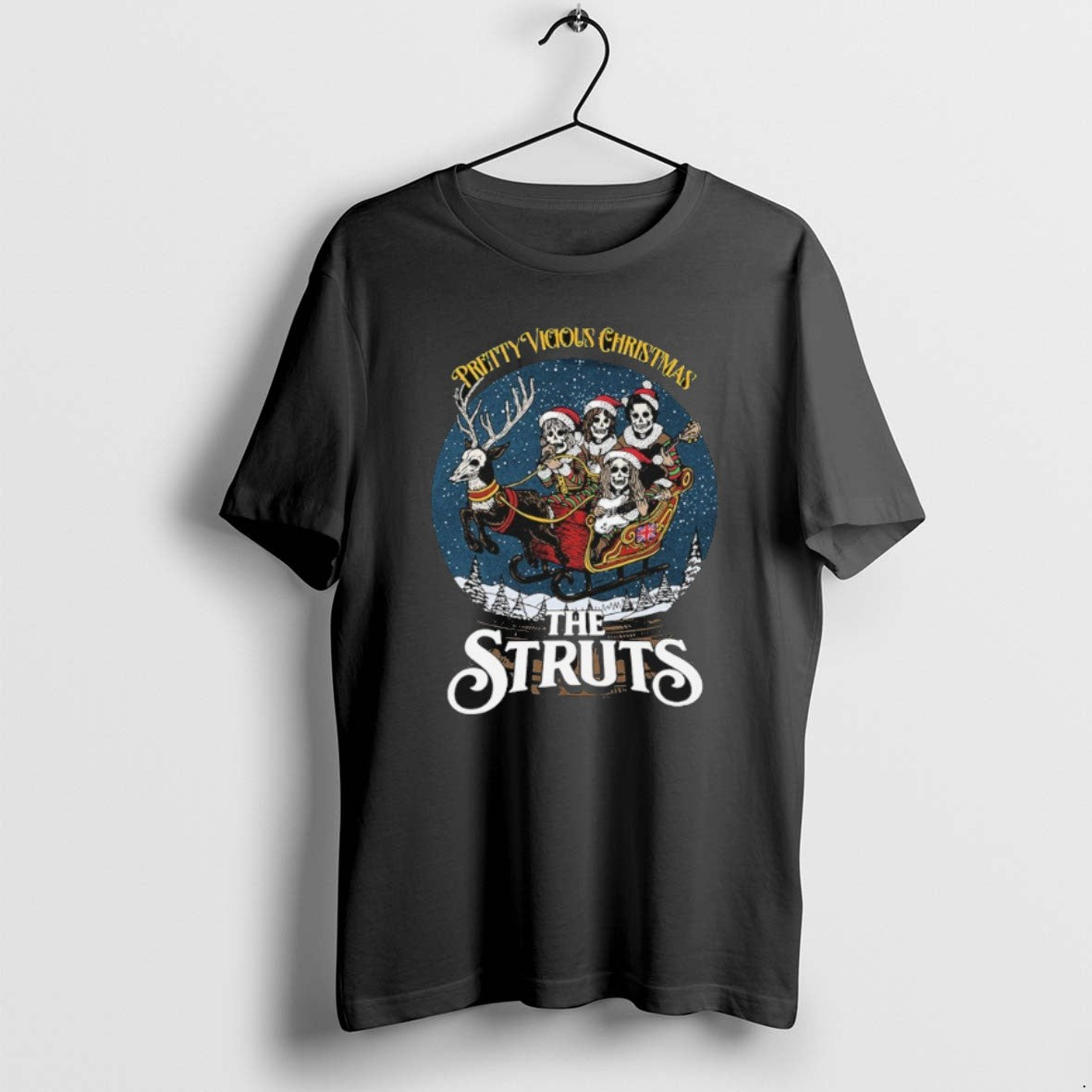 Official The Struts Pretty Vicious Christmas Reindeer Snow Globe
