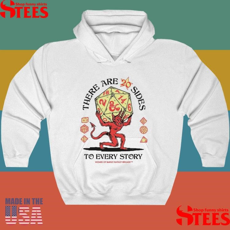 There Are 20 Sides To Every Story Wizard Of Barge Fantasy Brigade T-shirt