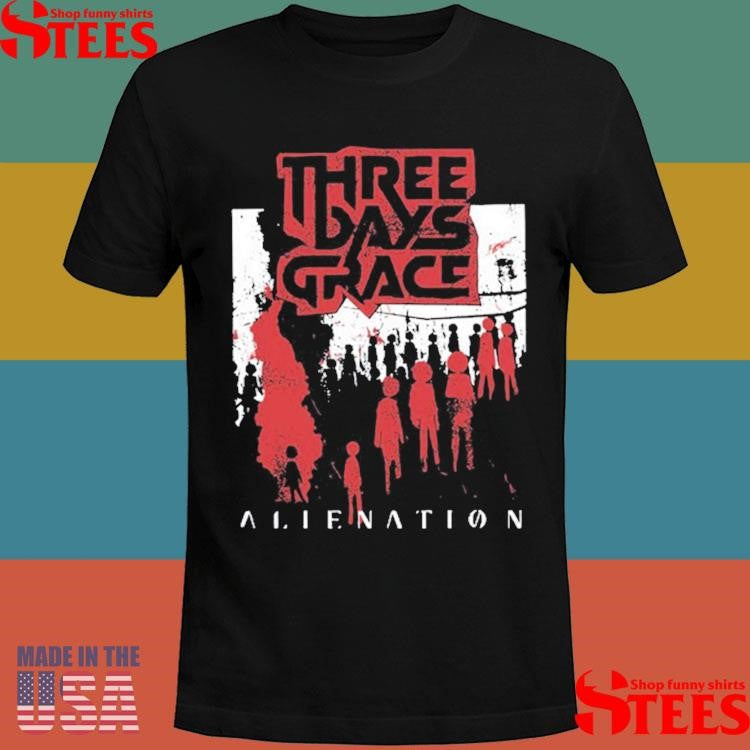 Three Days Grace Alienation 2025 Tour Shirts
